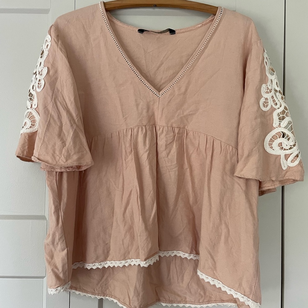 Zara Basic Pink Top
